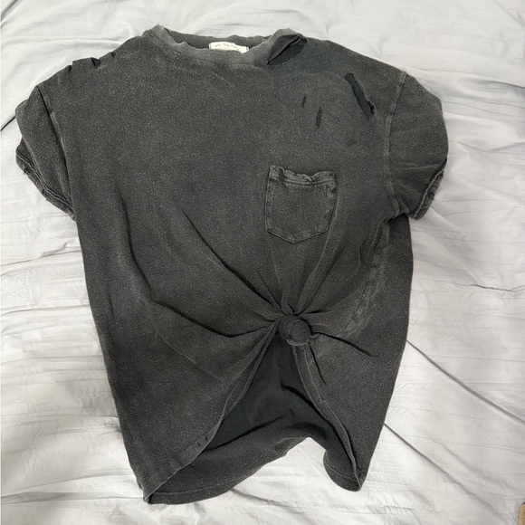 Free People Black Short Sleeve Tee - Picture 1 of 1
